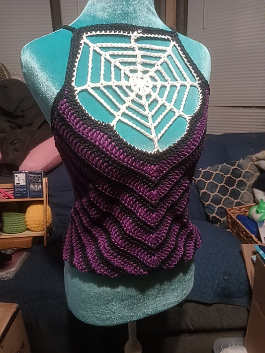 Spiderweb crop top